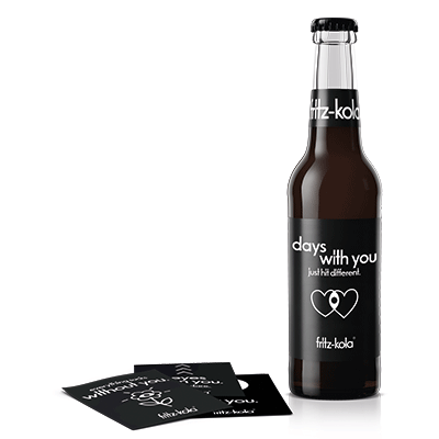 fritz-kola label sticker sets (4 pcs)