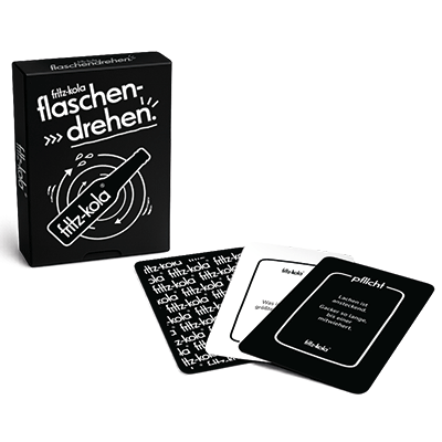fritz-kola „flaschendrehen“-Kartenspiel